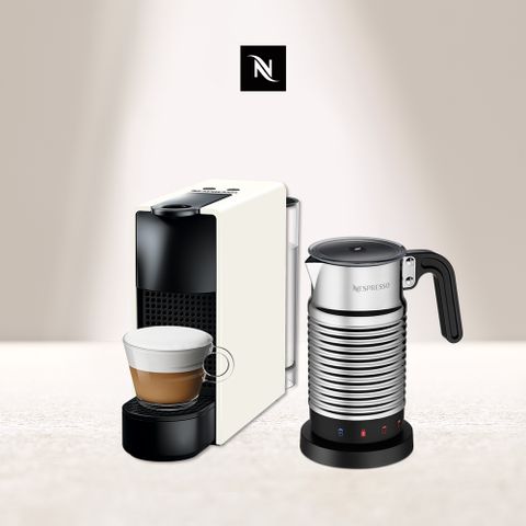 ▼輕巧全自動雙機組▼Nespresso Essenza Mini 膠囊咖啡機 Aeroccino 4 全自動奶泡機組合 (Essenza Mini 五色可選)