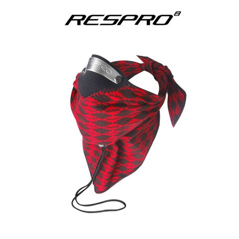 ◤遮陽防曬款◢英國 RESPRO BANDIT 過濾PM2.5領巾式口罩( 紅菱格 )