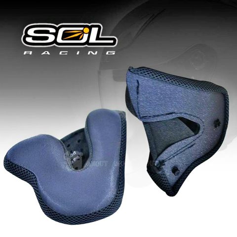 SOL 『零配件』-SM1 耳襯兩頰內襯COOLMAX布料完整包覆服貼透氣固定臉部拆卸安裝便利可清洗請注意適用型號