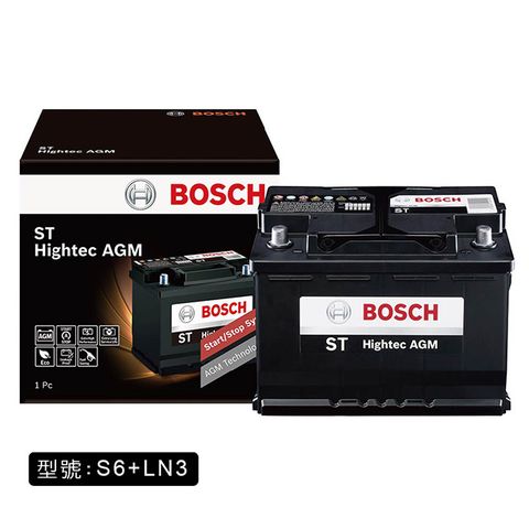 BOSCH 博世 S6+LN3 AGM電瓶70A 汽車電瓶