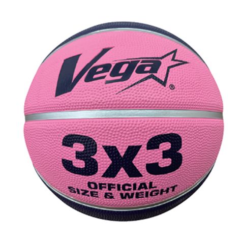 Vega 柔軟橡膠削邊籃球 粉(OBR-607)6號球