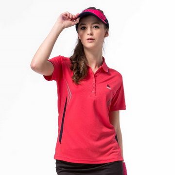 戶外運動休閒領導品牌《SASAKI》(女款)長效性吸濕排汗功能網球短衫_桃紅 (8460105)