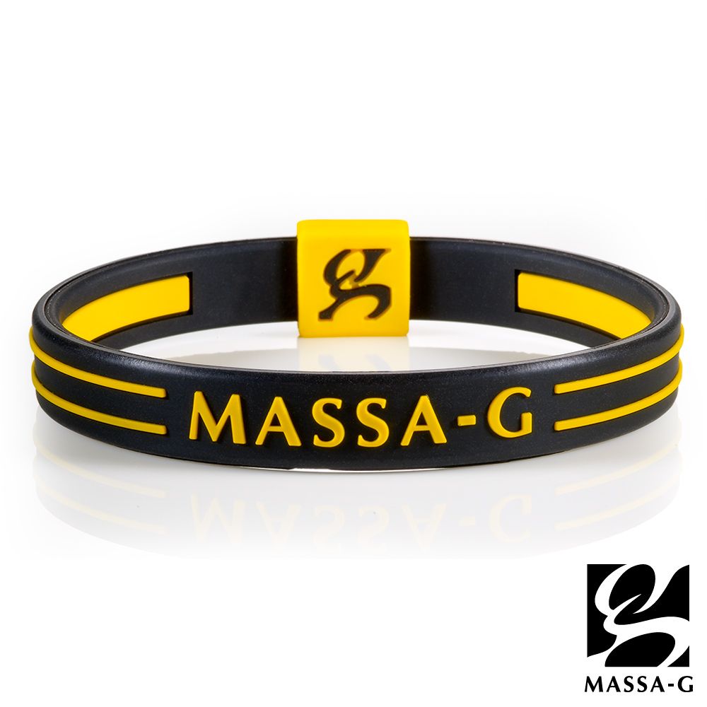 MASSA-G  Energy Plus雙面鍺鈦能量手環-黑黃