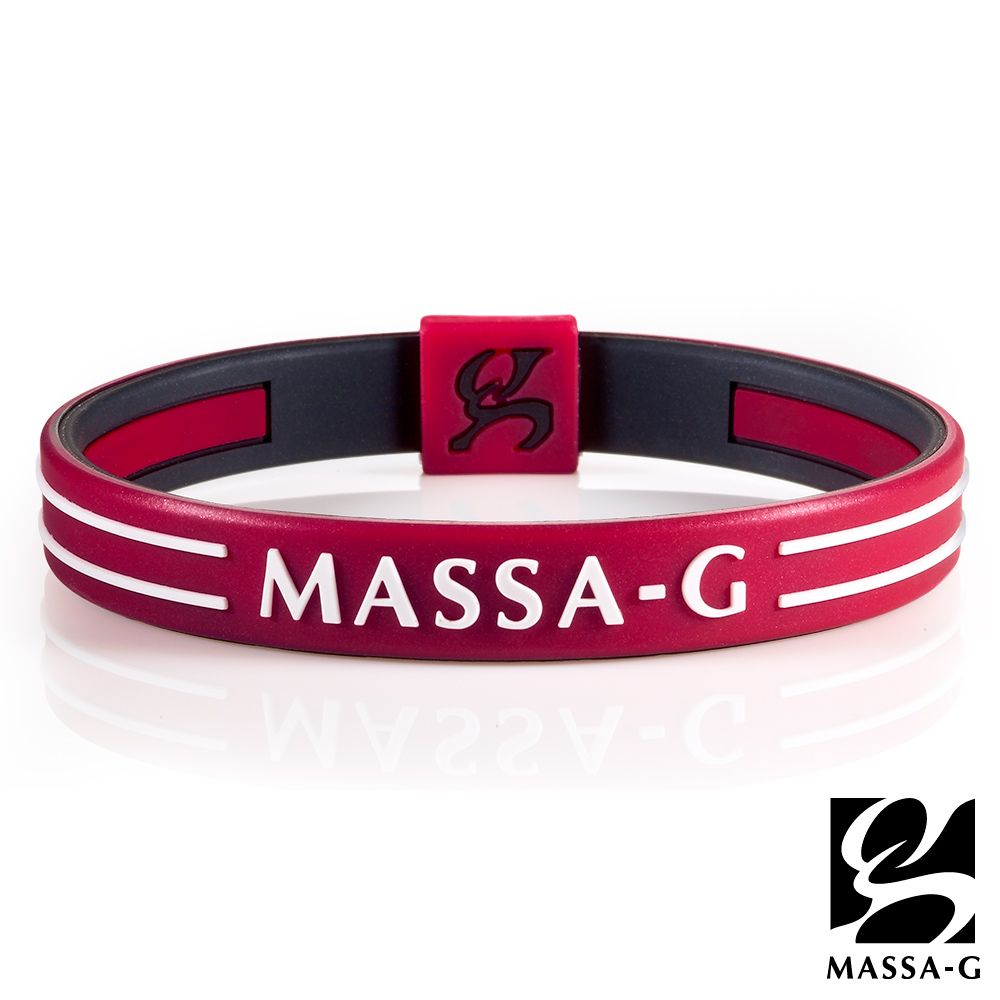 MASSA-G  Energy Plus雙面鍺鈦能量手環-紅