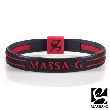 MASSA-G Energy Plus雙面鍺鈦能量手環-黑紅