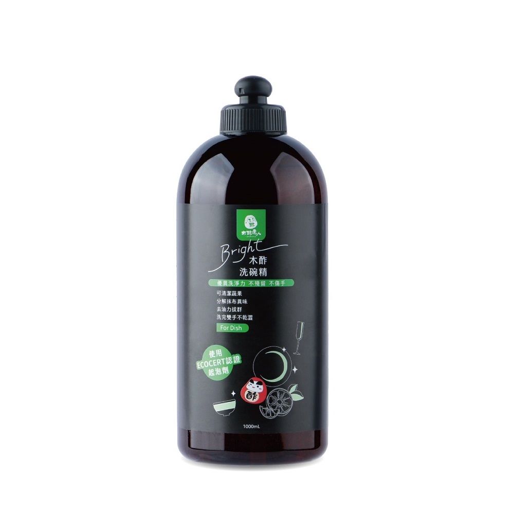 木酢達人 - 濃縮木酢洗碗液(1000mlx1+1000ml補充瓶x3)特惠組