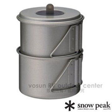 【日本 Snow Peak】Titanium Mini Solo 鈦合金輕便型個人炊具組_SCS-004TR