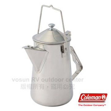 美國 Coleman 經典純不鏽鋼火爐茶壺_CM-26788