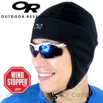 Outdoor Research OR WindStopper Peruvian Hat 防風透氣護耳帽(防潑水)_黑