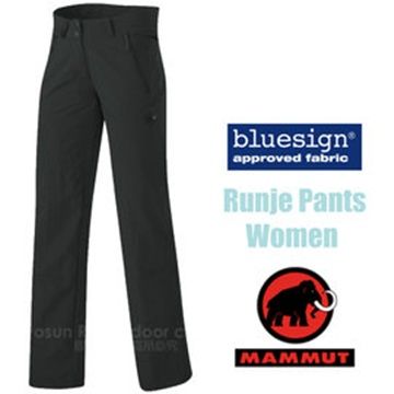 MILMIL 【瑞士 MAMMUT 】女新款 Runje Pants 超輕耐磨彈性快乾長褲_06822-0001 黑