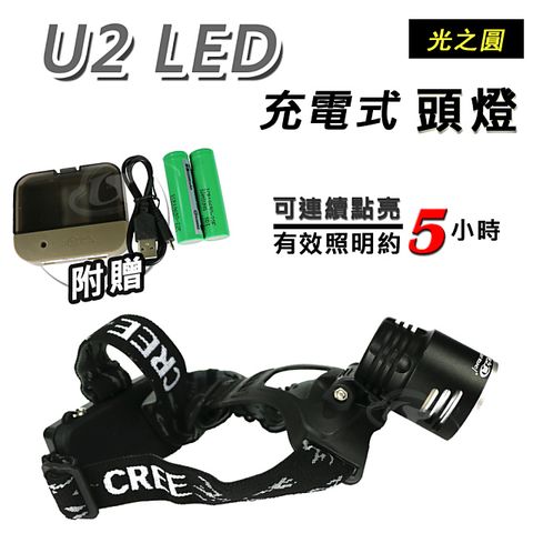 Light RoundI 光之圓 U2 LED 充電式頭燈 CY-LR1542