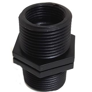 六分外牙(四分內牙)轉六分外牙(四分內牙)塑鋼雙用轉接頭5個