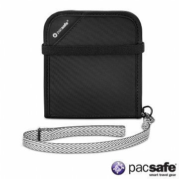 Pacsafe RFIDSAFE V100 防盜皮夾(黑色)