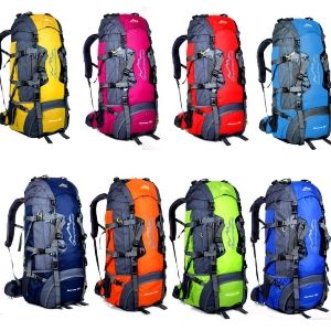 May shop 【LF13126】80L多功能登山包戶外運動背包大容量旅行雙肩包