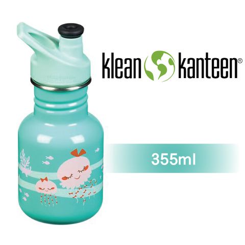 Klean Kanteen 【美國】幼童窄口不鏽鋼經典水瓶-355ml-小水母