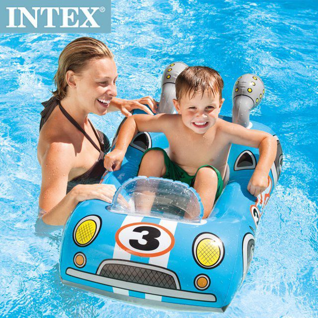 INTEX 兒童造型游泳圈-車子/飛機/魚 適用3~6歲(59380)