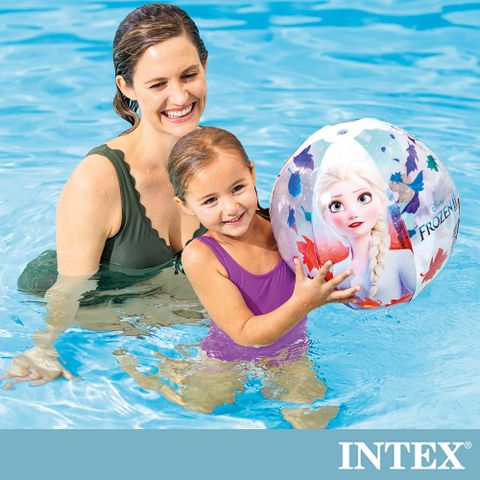 INTEX 冰雪奇緣ELSA-沙灘球51cm 適用3歲以上(58021)