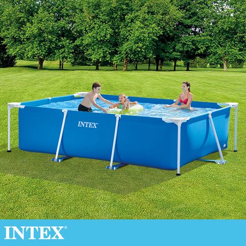 INTEX 簡易裝長方型框架游泳池/戲沙池300x200x75cm(3834L) 6歲+(28272)