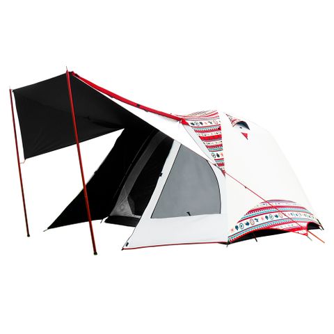 【OutdoorBase】彩繪天空鋁合金六人帳-23038