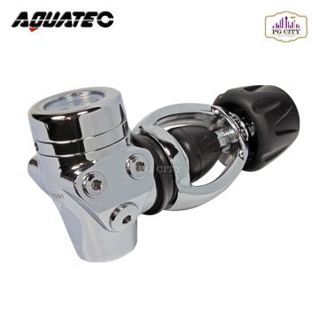 AQUATEC  RG-4100F (Yoke) 技術潛水隔膜平衡式一級頭調節器 YOKE