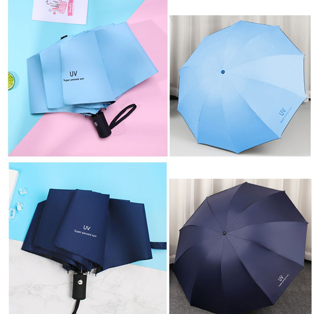  2入-黑膠摺疊自動傘 / 自動摺疊傘 自動折疊傘 大雨傘 陽傘 防曬