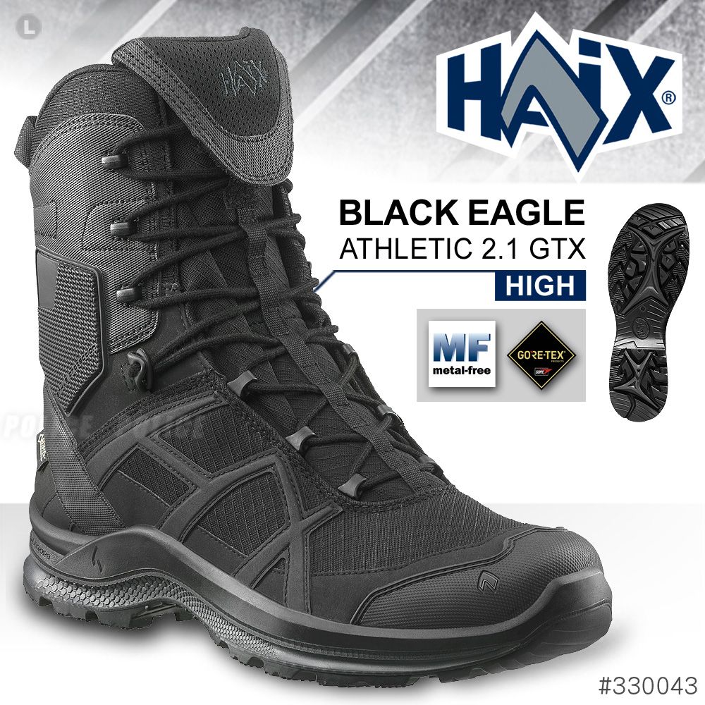 HAIX  BLACK EAGLE ATHLETIC 2.1 GTX HIGH 黑鷹運動高筒鞋(黑色) (#330043)