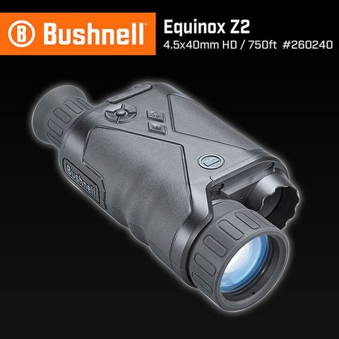 生態研究 蒐證調查【美國 Bushnell 倍視能】Equinox Z2 新晝夜系列 4.5x40mm 數位日夜兩用紅外線單眼夜視鏡 260240 (公司貨)