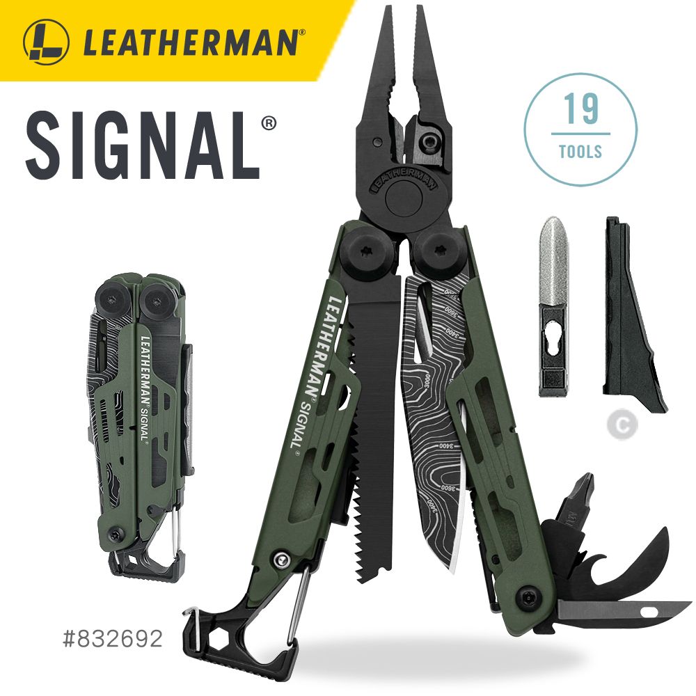 LEATHERMAN  Signal Topo綠工具鉗 (#832692)