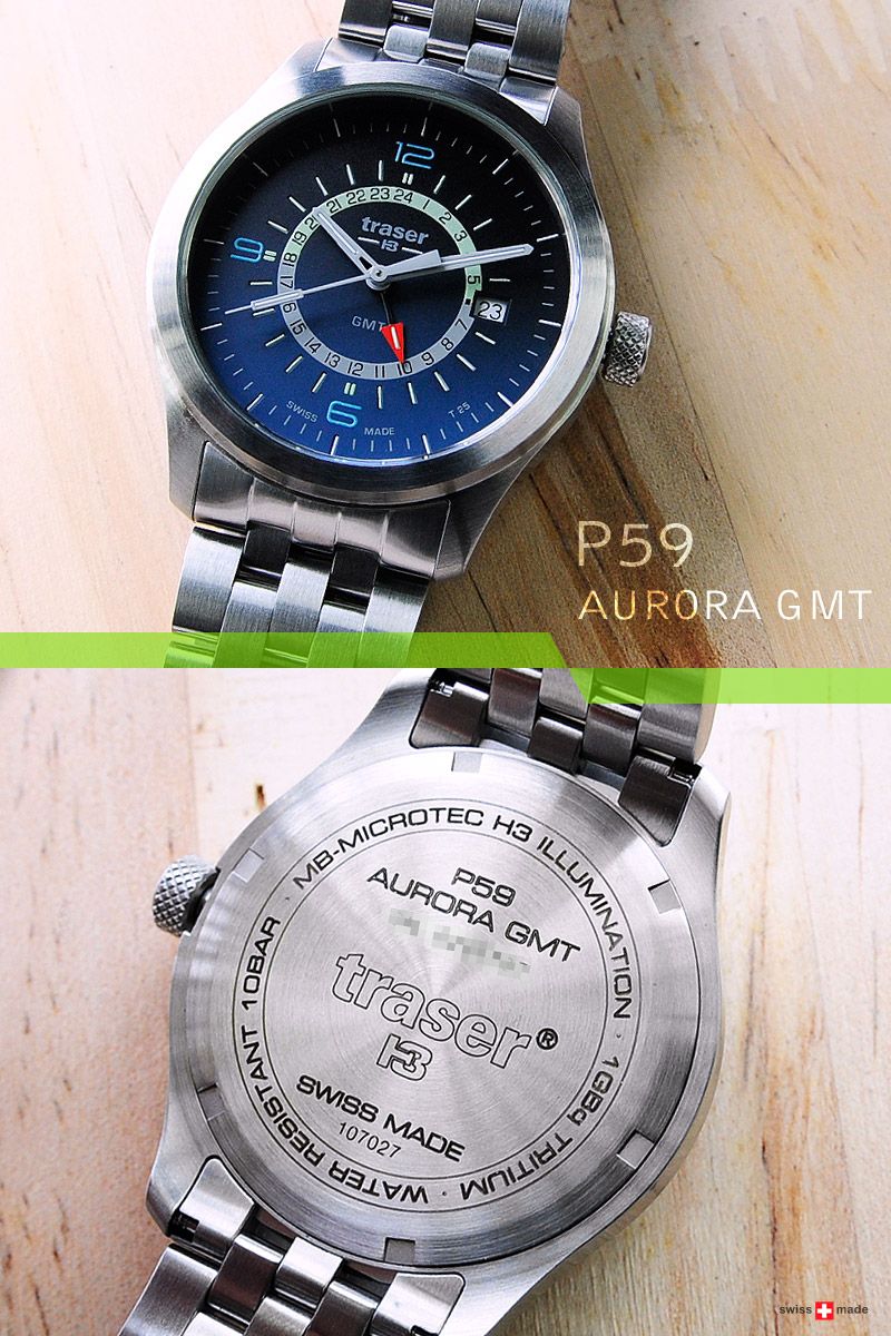 Traser p59 sale aurora gmt