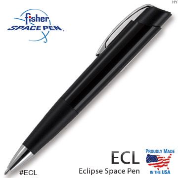 Fisher Space Pen Eclipse亮黑塑膠漆按壓式太空筆#ECL