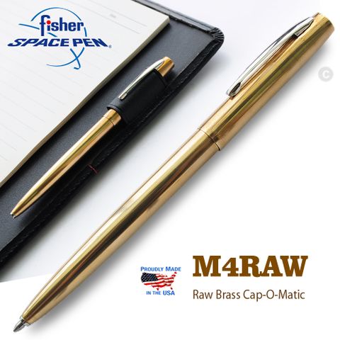 Fisher Space Pen M4 系列Cap-O-Matic 黃銅太空筆(#M4RAW)