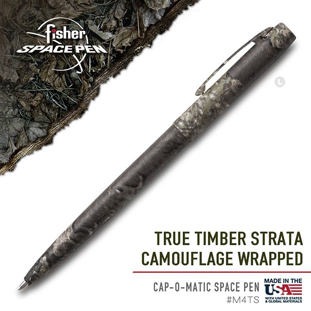 Fisher  Space Pen TRUE TIMBER 迷彩按壓式太空筆(M4TS)