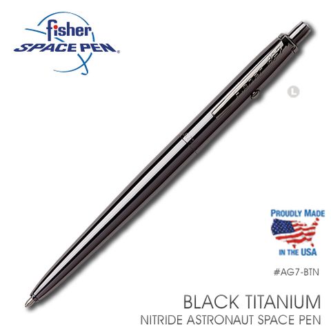 Fisher Space Pen 鐵灰色太空筆(AG7系列)-鐵灰色筆夾 #AG7-BTN
