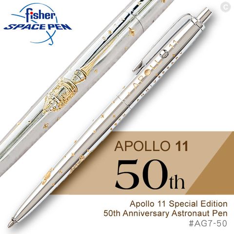 Fisher Space Pen Apollo 11 阿波羅11號50週年太空筆(#AG7-50)