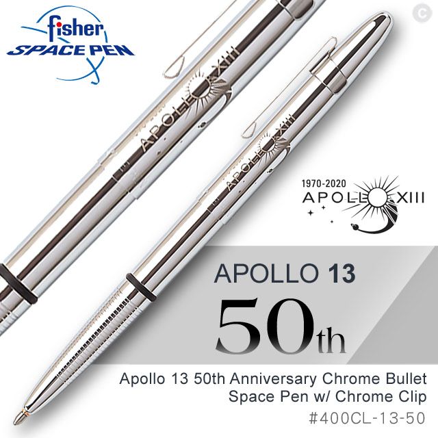 Fisher  Space Pen Apollo 13 阿波羅13號50周年紀念子彈型太空筆(#400CL-13-50)