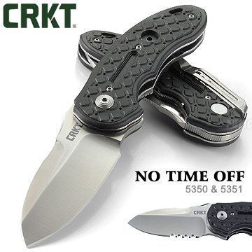 CRKT No Time Off 折刀 (#5350全刃#5351 半齒半刃)