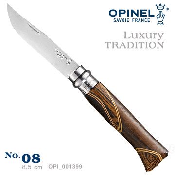 OPINEL Luxury TRADITION 法國刀豪華刀柄系列(No.08 #OPI_001399) 綜合木刀柄