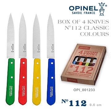 OPINEL classic paring knives 法國彩色不銹鋼餐刀件組(#OPI_001233)