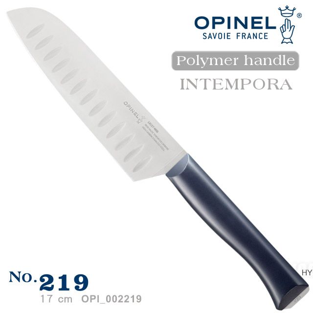 OPINEL  Intempora法國多用途刀系列 藍色塑鋼刀柄-三德刀#002219