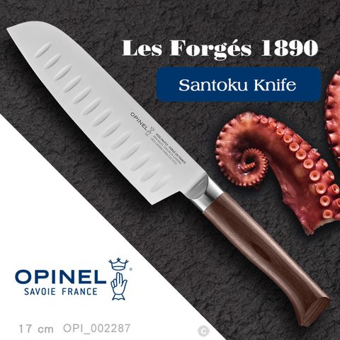 OPI NEL Les Forgs 1890 Santoku Knife 法國多用途刀系列(山毛櫸木刀柄)-17cm 三德刀(#_002287)