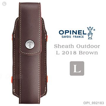 OPINEL Sheath Outdoor M 2018 Brown L號戶外皮革套 OPI 002183