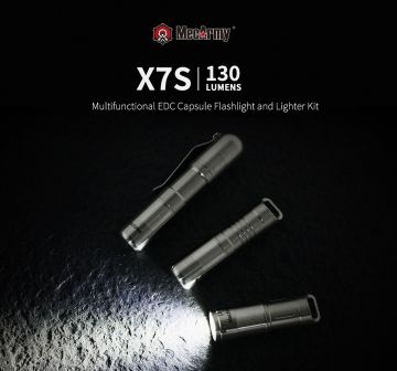 MecArmy X7S 不銹鋼多功能EDC膠囊手電筒/打火機