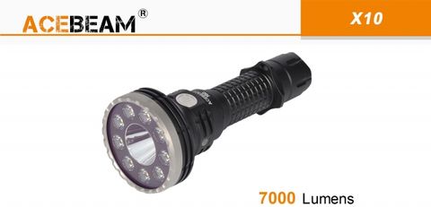 Acebeam X10 7000流明聚光泛光雙結合高性能便攜型可充電手電筒(原廠21700電池)