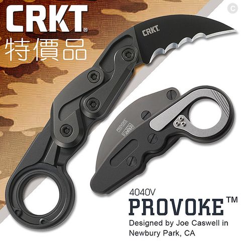 CRKT 特價品 PROVOKE 機械運動折刀/齒刃#4040V