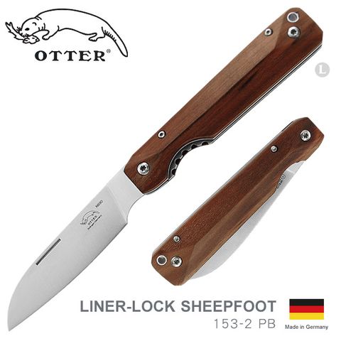 OTTER LINER-LOCK 折刀-SHEEPFOOT(#153-2 PB)