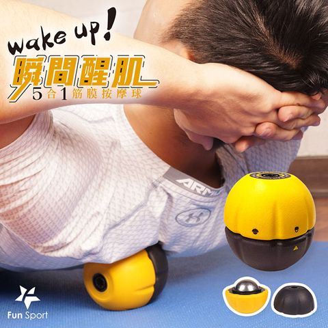 Fun Sport 趣運動 瞬間醒肌-5合1筋膜按摩球花生球/冰敷球/復健球