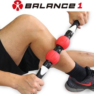 BALANCE 1 可拆式強力肌肉深度按摩滾輪棒(附兩顆加強輪)