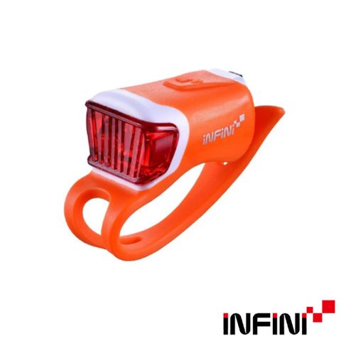 【INFINI】ORCA I-204R 紅光LED鯨魚燈3模式警示後燈/台灣製-橘
