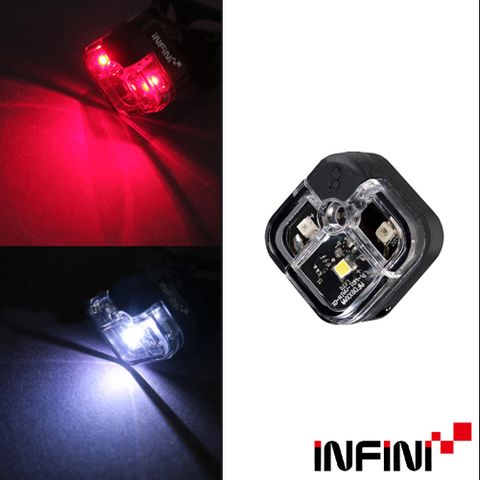 INFINI ARIA I-220W 多用途LED前後共用警示燈 前燈後燈/台灣製-黑色