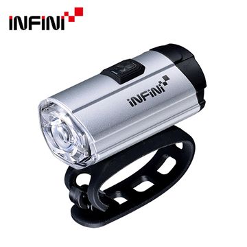 INFINI TRON 300 I-281P 白光USB充電式前燈 銀色